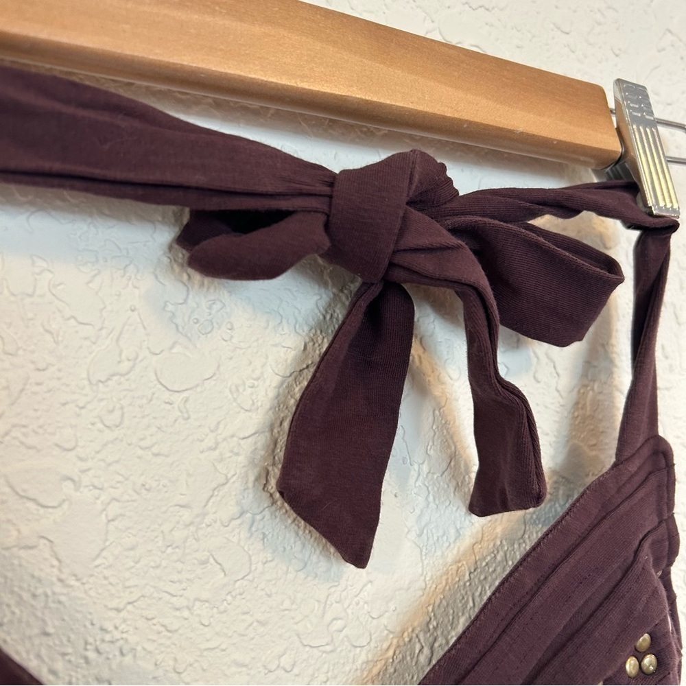 KayoAnimeClothing Xavi String Studs Bra maroon small - Picture 6 of 10
